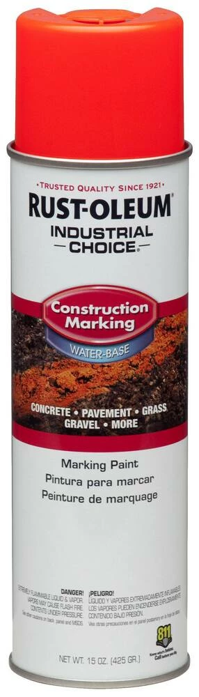 Rust-Oleum® 15 oz. Construction Marking Paint in Fluorescent Red and Orange