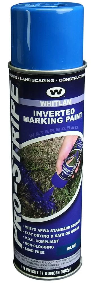WHITLAM Pro-Stripe 16 oz. Inverted Marker Paint in Blue