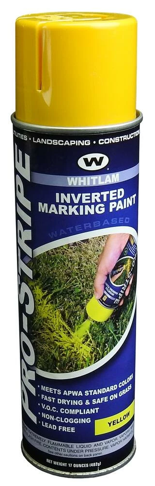 WHITLAM Pro-Stripe 16 oz. Inverted Marker Paint in Yellow