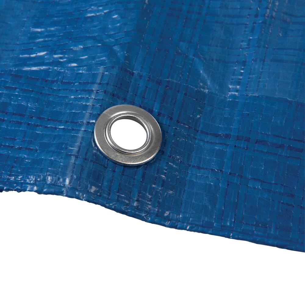 Silverline 10 x 12 ft. Polyethylene Tarpaulin in Blue - Image 3