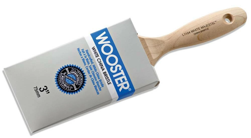 Wooster® Majestic™ 3 in. Varnish Style Paint Brush in White