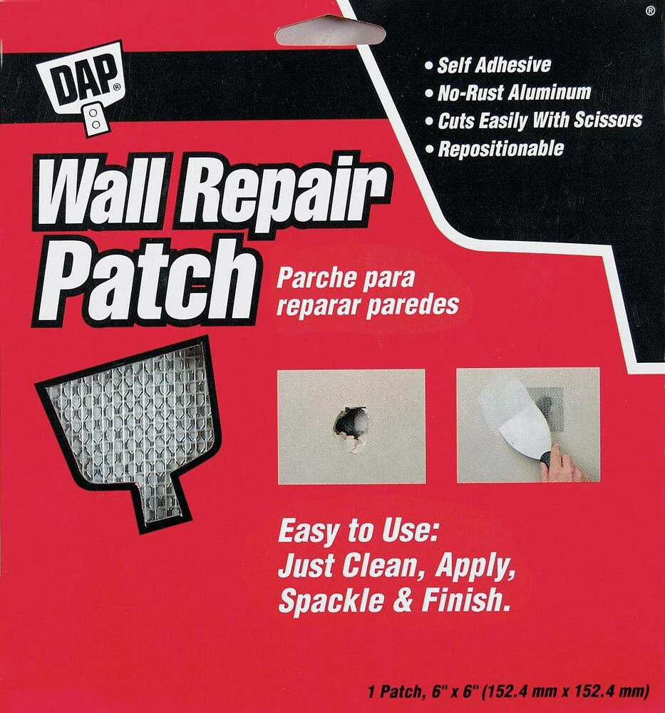 DAP 6 x 6 in. Wall Repair Patch in Metallic-White