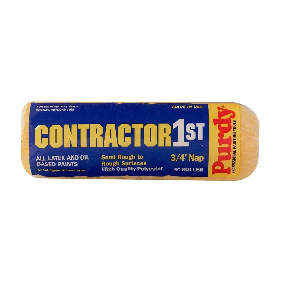 Purdy® Contractor 1st™ 9 in x 3/4 in Nap High Quality Polyester Paint Roller Cover