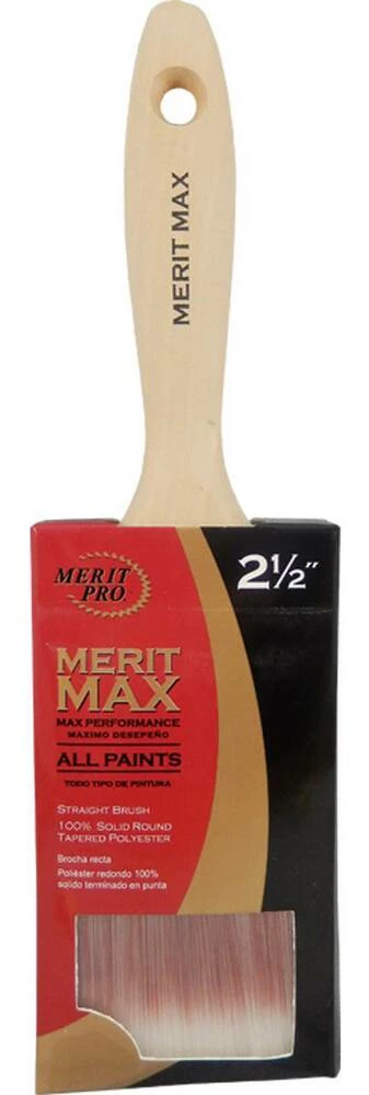 MG Distribution Merit MAX 2-1/2 in. Interior or Exterior Paint Brush with Beaver Tail Style Handle