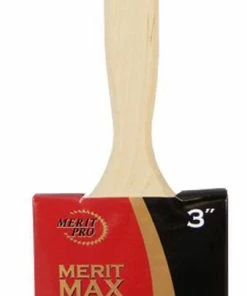 MG Distribution Merit MAX 3 in. Interior or Exterior Angle Paint Brush with Beaver Tail Style Handle