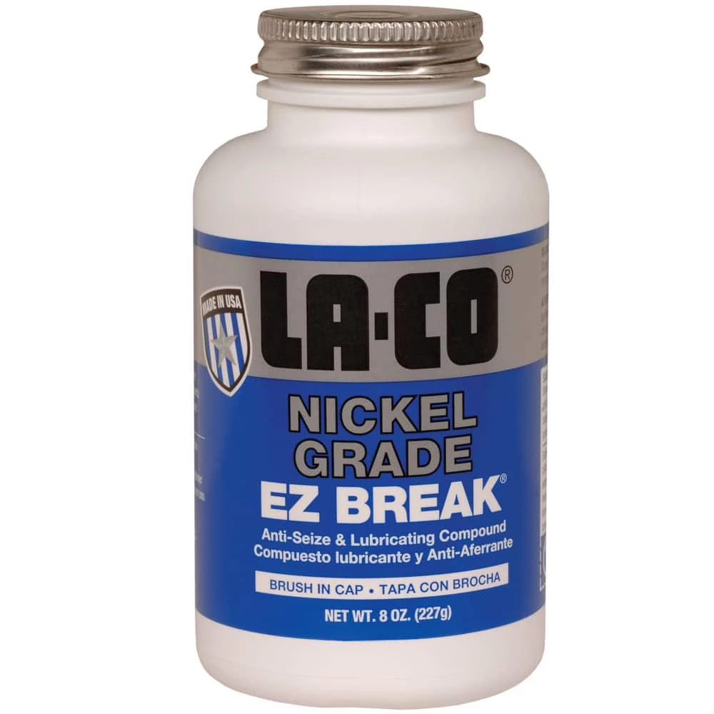 LA-CO® E-Z Break® 8 oz. Aluminum Powder and Nickel Anti-Seize Compound in Silver Grey