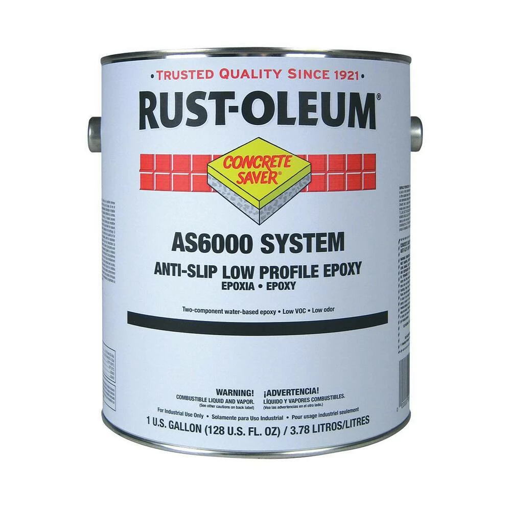 Rust-Oleum® Concrete Saver® Anti-Slip Low Profile Epoxy in Silver and Grey