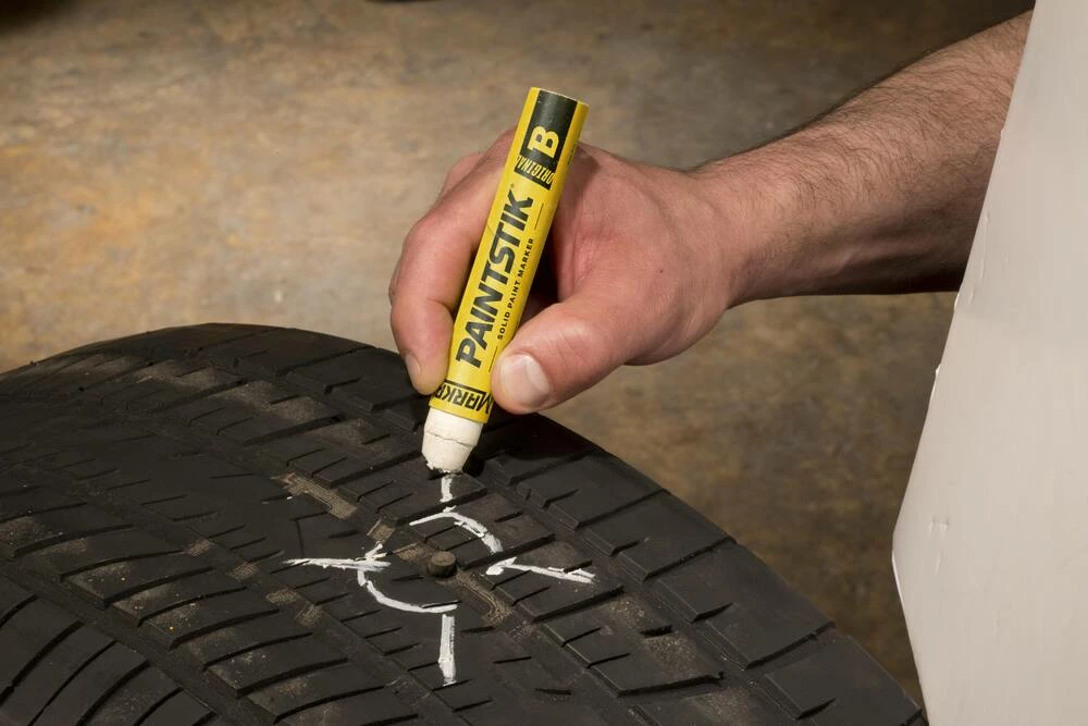 Markal® B® Paintstik® 4-3/4 in. Paint Marker in White - Image 6