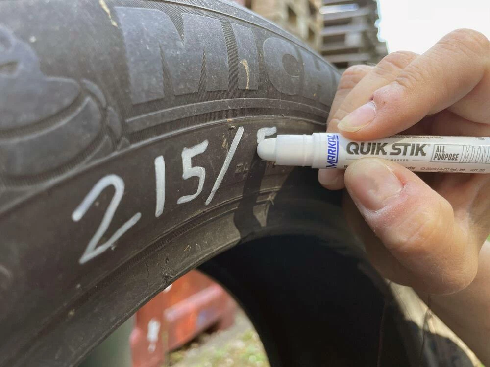 Markal® Quik Stik® Mini Paint Marker in White - Image 4