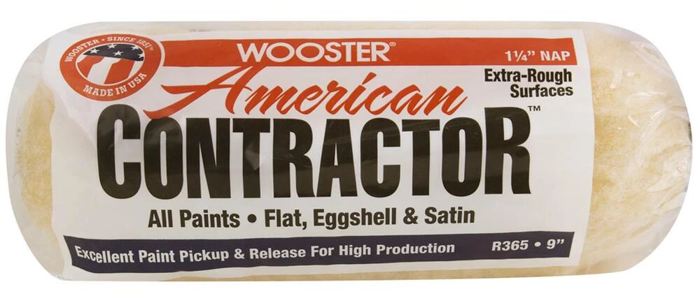 Wooster® American Contractor™ 9 x 1-1/4 in. Roller Cover