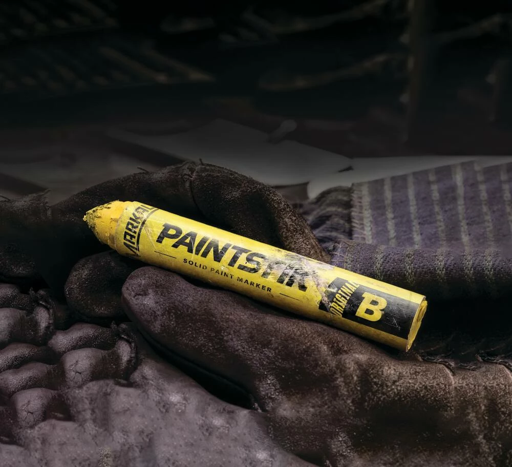 Markal® B® Paintstik® Paint Stick Marker in Yellow - Image 2