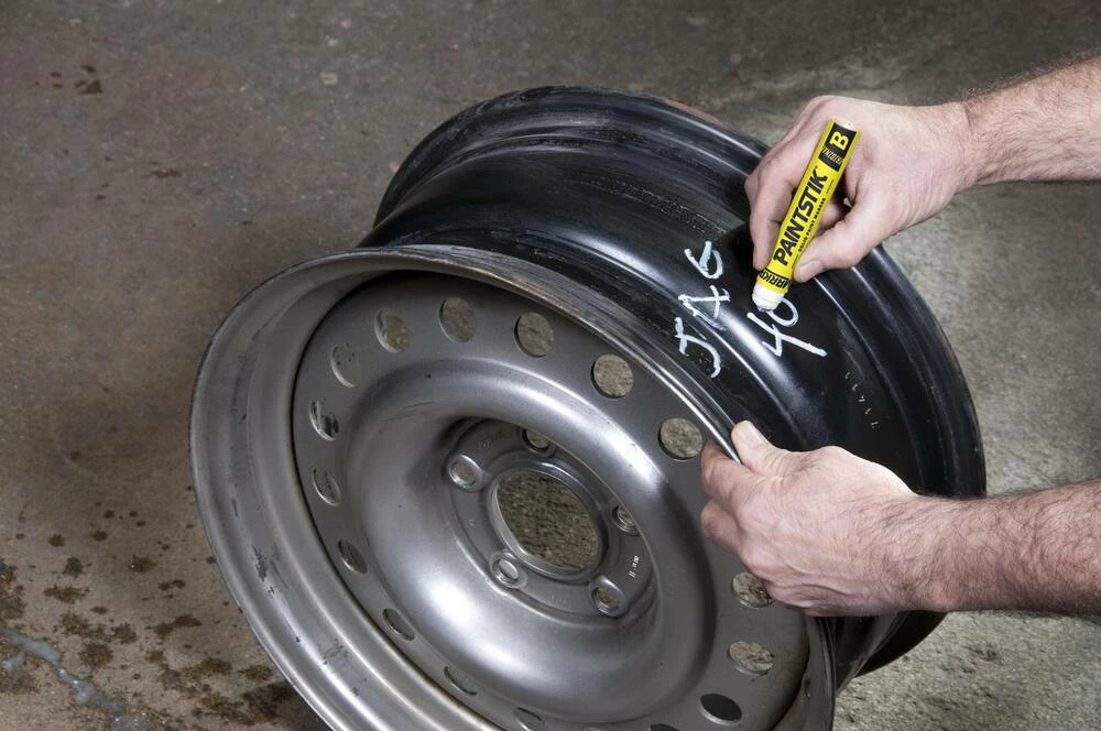 Markal® B® Paintstik® Paint Stick Marker in Yellow - Image 5