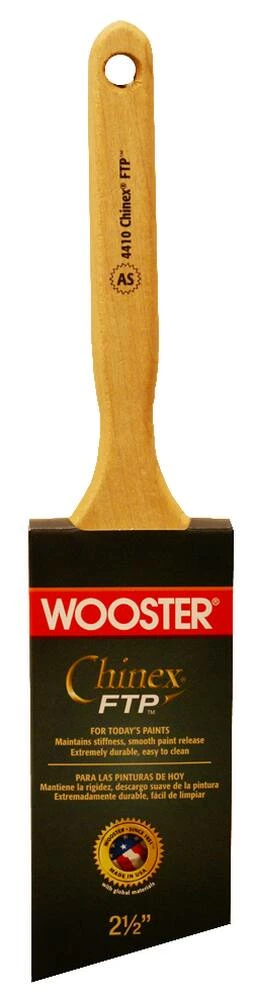Wooster® Chinex® FTP™ 2-1/2 in. Angle Satin Sheen Brush