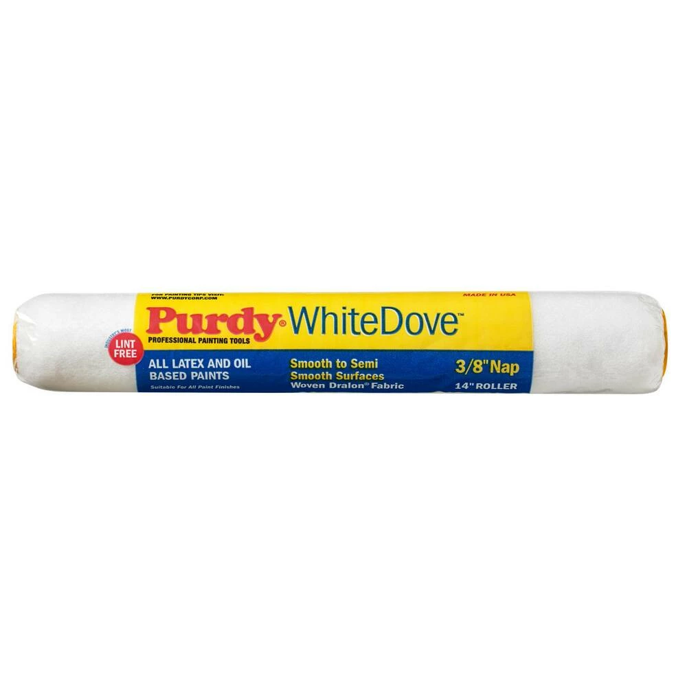 Purdy® WhiteDove™ 14 in x 3/8 in Nap Woven Dralon™ Fabric Paint Roller Cover