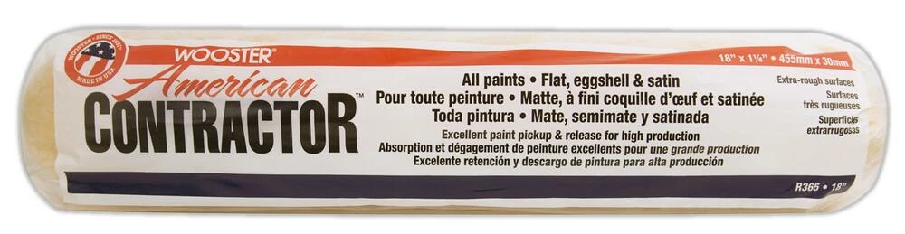 Wooster® American Contractor™ 18 x 1-1/4 in. Roller Cover