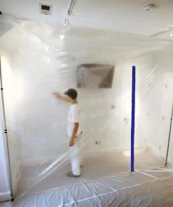 Trimaco 2-3/4 in. x 7 ft. E-Z Up® Peel and Stick Plastic Sheeting Zipper Kit ( Pack of 2)