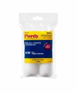 Purdy® WhiteDove™ Wire 4 in x 3/8 in Nap Woven Dralon™ Fabric Mini Paint Roller Cover