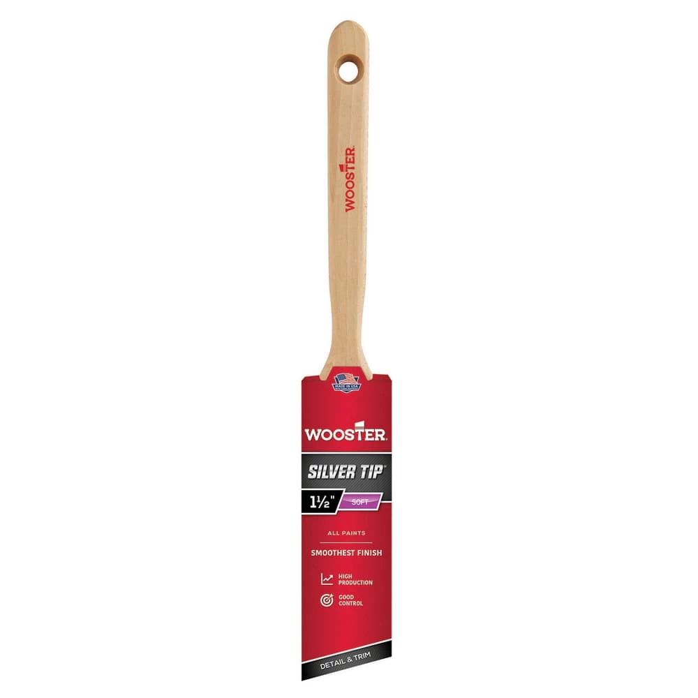 Wooster® Silver Tip® 1-1/2 in. Silver Tip Angle Sash Brush