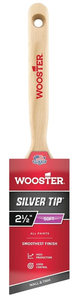 Wooster® Silver Tip® 2-1/2 in. Angle Paint Brush