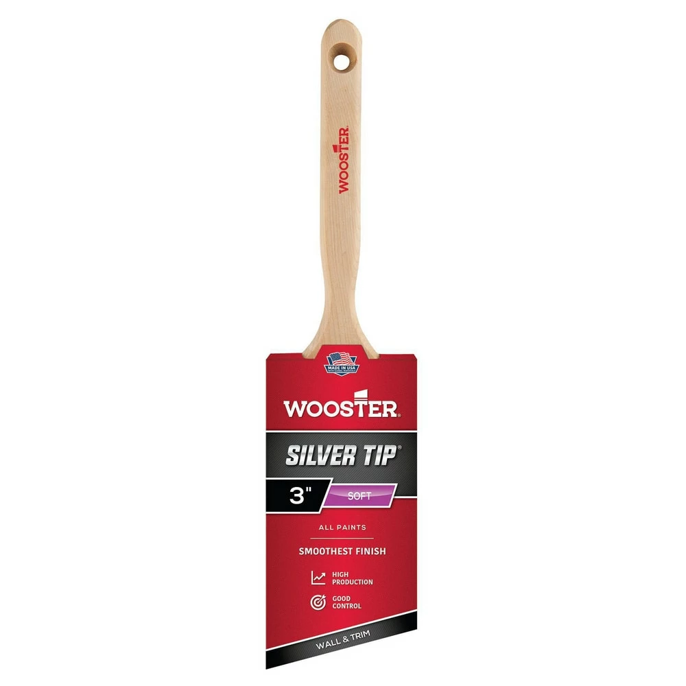 Wooster® Silver Tip® 3 in. Tip Angle Sash Paintbrush in Silver
