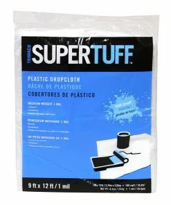 Trimaco 9 x 12 ft. 1 mil Plastic Drop Cloth