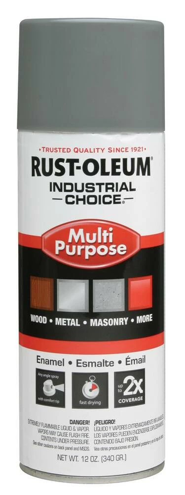 Rust-Oleum® Hydrant Industrial Choice Spray Paint in Semi Gloss Smoke Grey