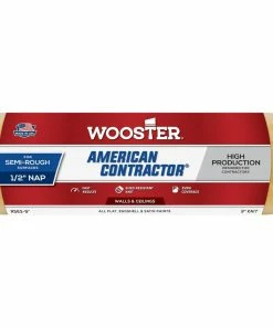 Wooster® American Contractor™ 9 x 1/2 in. Plastic Shed Resistant Knit Fabric Roller Cover