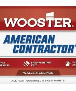 Wooster® American Contractor™ 9 x 3/4 in. Plastic Shed Resistant Knit Fabric Roller Cover