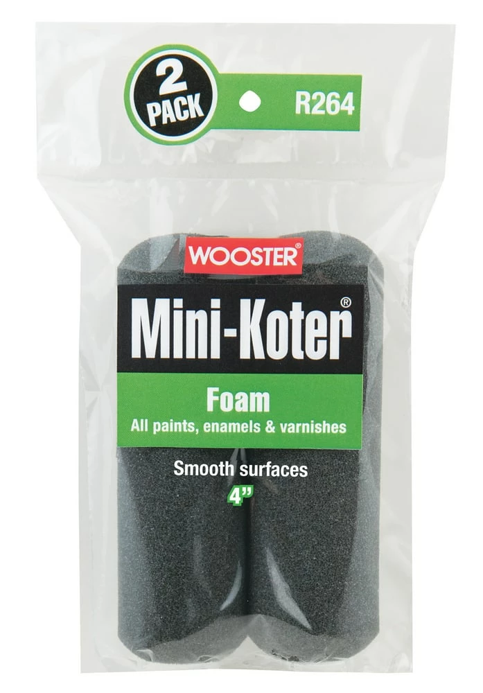 Wooster® Mini-Koter® 4 in. Foam Mini Roller (Pack of 2)