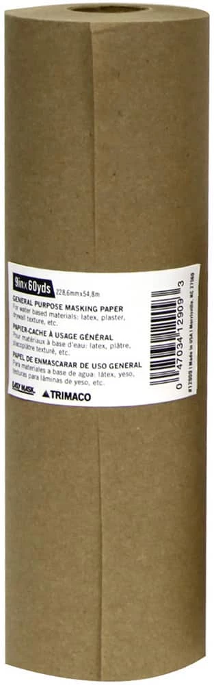 Trimaco 9 in. x 180 ft. General Purpose Masking Paper in Brown