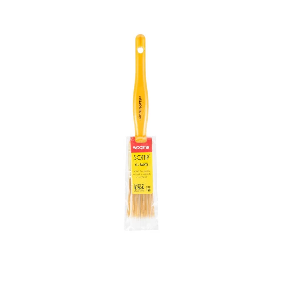 Wooster® Softip® 2-3/16 in. Brass Plated Steel Paint Brush in Pearl Yellow