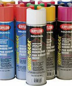 Krylon Quik-Mark™ 20 oz. Inverted Solvent-Based APWA Marking Spray Paint in White