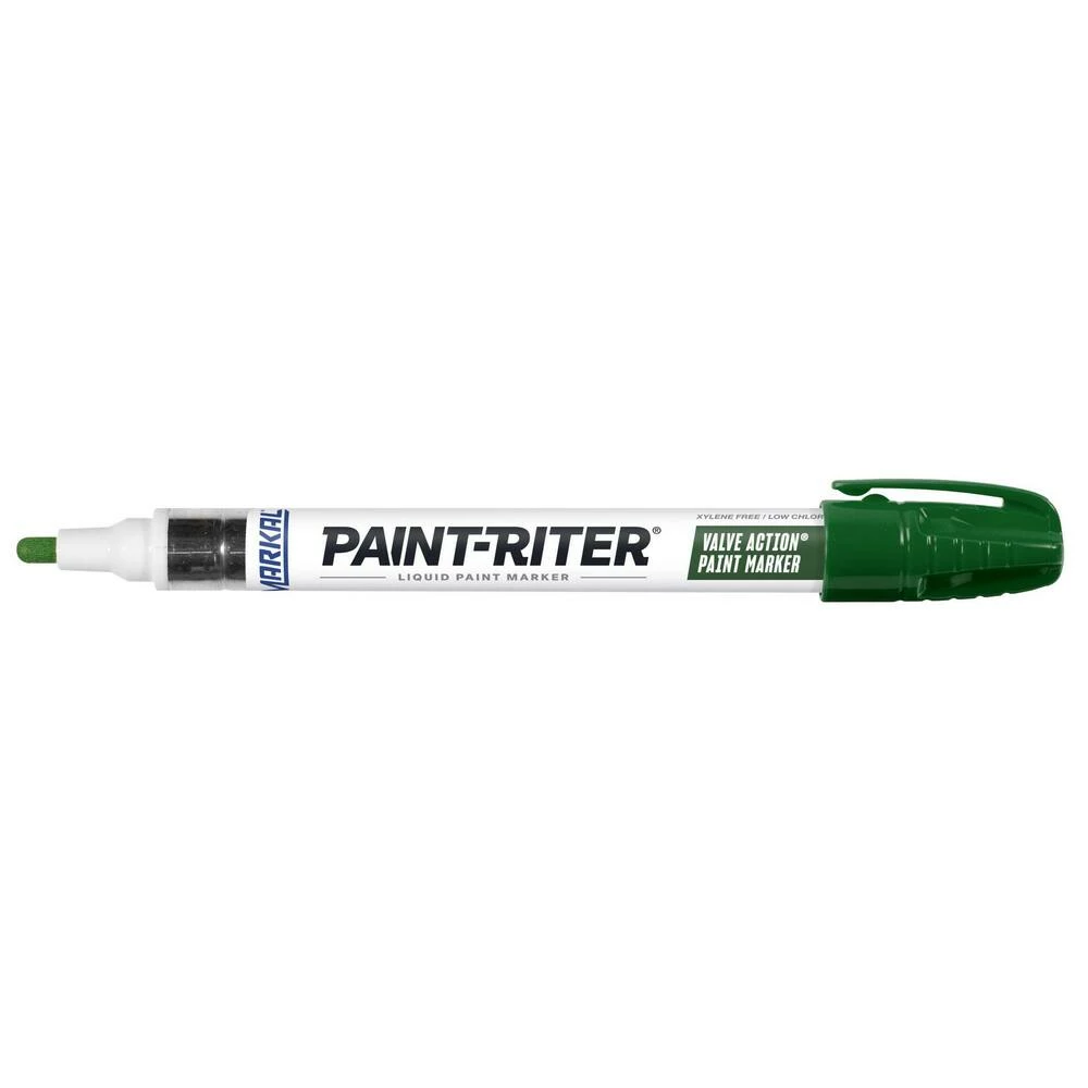 Markal® Valve Action® 1/8 in. Valve Action Medium Paint Marker in Green