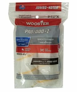 Wooster® 4-1/2 x 1/2 in. Plastic Woven Fabric Mini Roller Cover (Pack of 2)