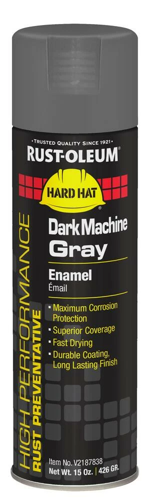 Rust-Oleum® V2100 System 15 oz. Enamel Spray Paint in Dark Machine Grey