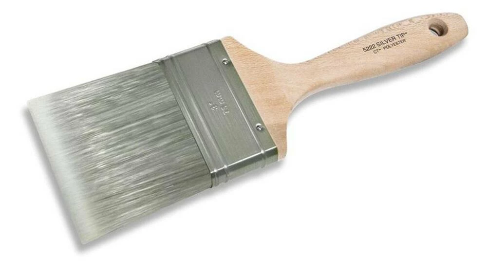 Wooster® Silver Tip® 3 x 2-15/16 in. Tip Varnish Paint Brush in Silver
