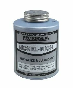 Rectorseal Nickel-Rich™ 1 lb. Nickel and Petroleum Oil Anti-Seize Compound in Silver