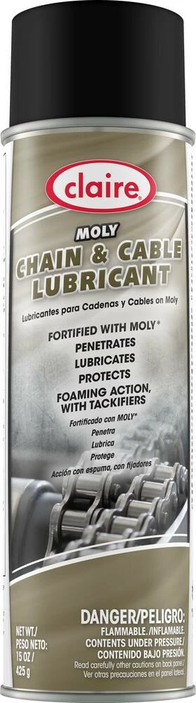 Claire Moly 20 oz. Chain & Cable Lubricant Can (Case of 6)