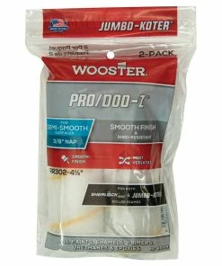 Wooster® 4-1/2 x 3/8 in. Plastic Woven Fabric Mini Roller Cover (Pack of 2)
