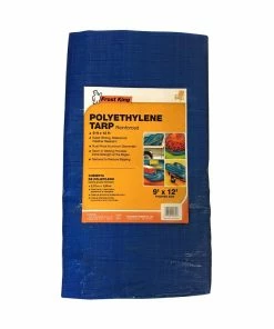 Frost King 9 ft x 12 ft. Plastic Aluminum Tarp in Blue
