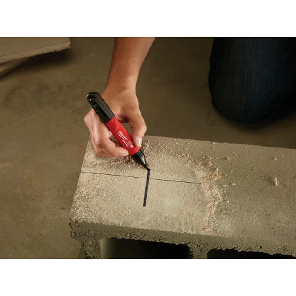 Milwaukee® Inkzall™ 7-13/100 x 5-9/10 in. Plastic Marker in Black - Image 2