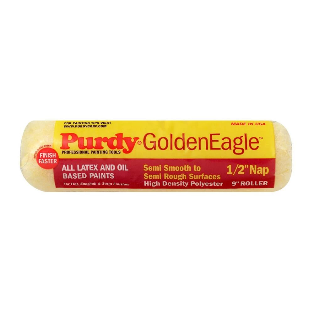 Purdy® GoldenEagle™ 9 in x 1/2 in Nap High Density Polyester Paint Roller Cover