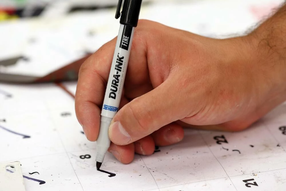 Markal® Dura-Ink® 5-1/2 in. Ink Marker in Black - Image 2