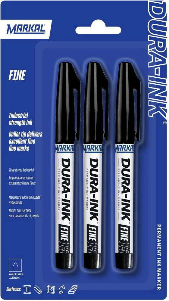 Markal® Dura-Ink® #15 Black Fine Tip Permanent Marker