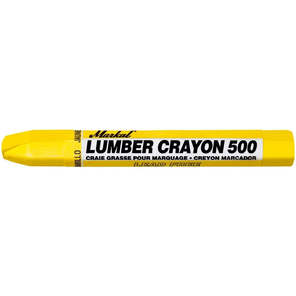 Markal® 4-5/8 x 1/2 in. Clay Crayon in Yellow