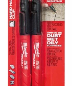 Milwaukee® Inkzall™ Fine Point Marker in Black 2 Pack