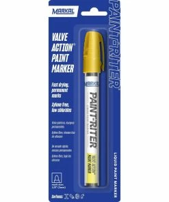 Markal® Valve Action® 5-3/4 in. Paint Marker in Yellow