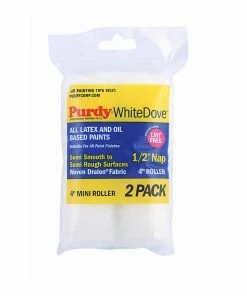 Purdy® WhiteDove™ Wire 4 in x 1/2 in Nap Woven Dralon™ Fabric Mini Paint Roller Cover