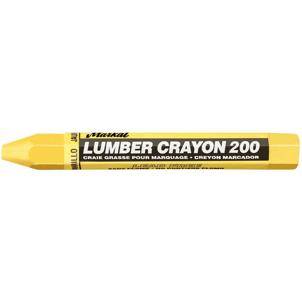 Markal® Series 200 4-3/4 in. Wax Lumber Crayon in Yellow