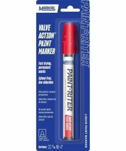 Markal® Valve Action® Valve Action Paint Marker in Red